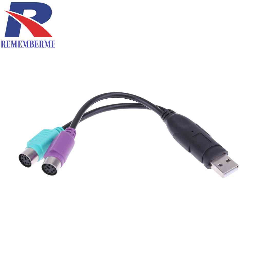 Usb to PS2 Male to Female PS/2 อะแดปเตอร์แปลงขยายสายเคเบิ้ล | Shopee ...
