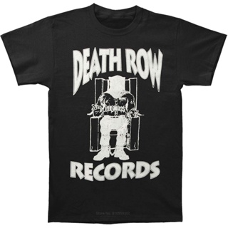 ตลกTเสื้อแปลกใหม่Tshirt Death Row Recordsโลโก้เสื้อยืดผู้ชายTshirtฤดูร้อนแฟชั่นเสื้อยืดยูโรขนาด