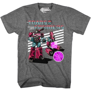 Retro Perceptor Transformers T-Shirt เสื้อยืดสีขาวผู้ชาย เสื้อยืด cotton