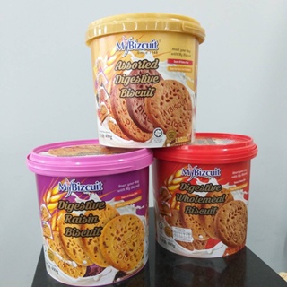 My Bizcuit Digestive Biscuit ไดเจสทีฟ เรซิน บิสกิตธัญพืช มี 3 รสชาติ ขนาด 400 กรัม