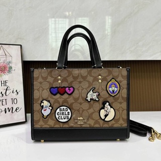 Coach cc873 Disney X Coach Dempsey Carryall In Signature Canvas With Patches