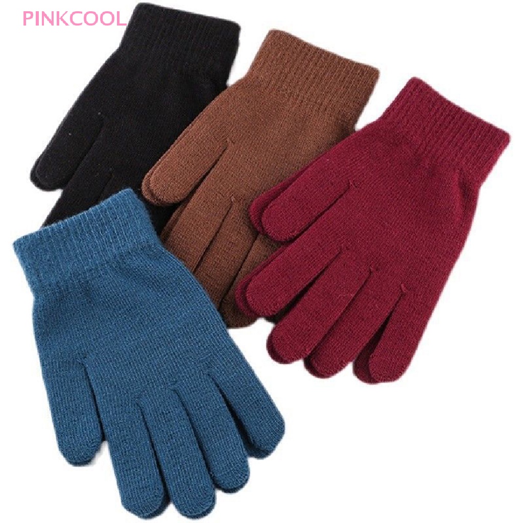 pinkcool-ใหม่-ถุงมือสั้น-ผ้าแคชเมียร์ถักนิตติ้ง-แบบเต็มนิ้ว-ให้ความอบอุ่น-แฟชั่นฤดูใบไม้ร่วง-และฤดูหนาว-สําหรับผู้ชาย-และผู้หญิง