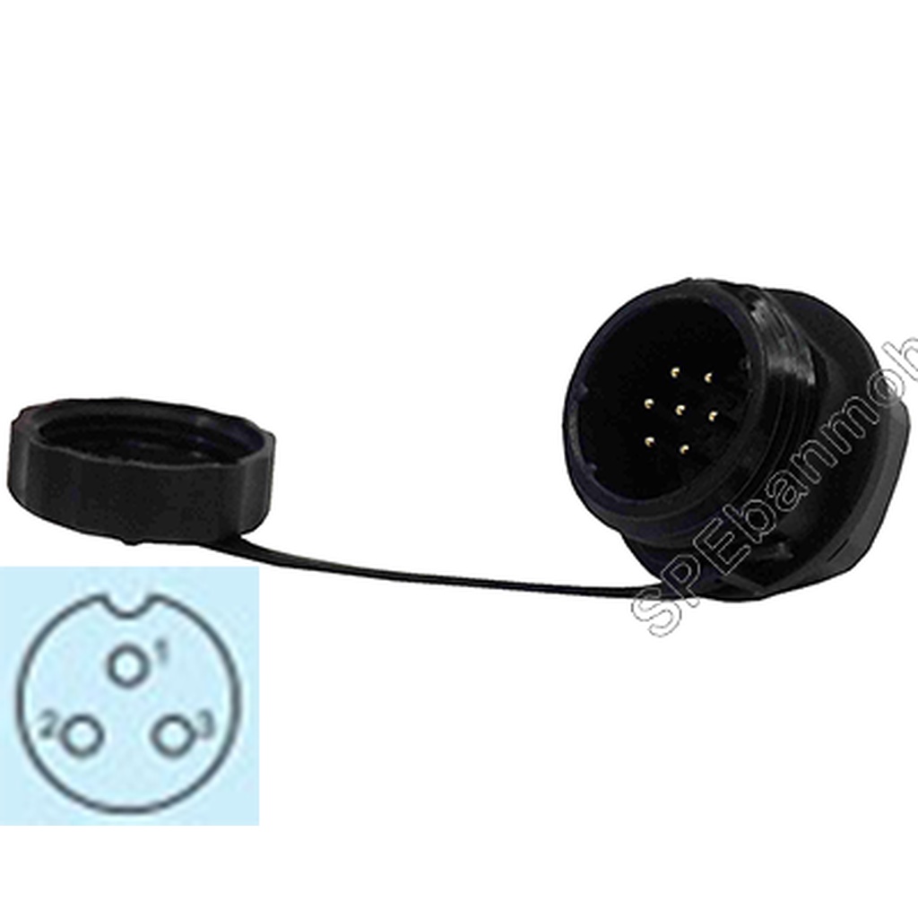 SP16-MM-03 SP16 Connector ผู้ เมีย ต่อสาย ติดแท่น ขั้วต่อผู้เมียกันน้ำ ...