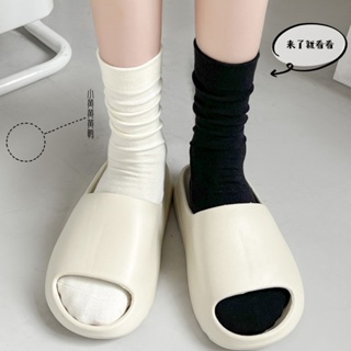 เช็ครีวิวสินค้าถุงเท้า สีขาว สไตล์ญี่ปุ่น สําหรับผู้หญิง