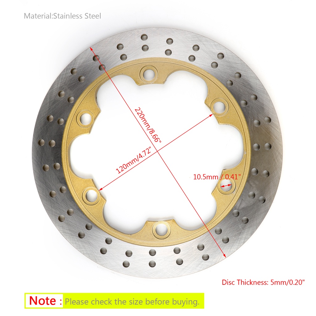 จานเบรคโรเตอร์หลังสำหรับ-kawasaki-ninja-150krr-zx150-2004-2013