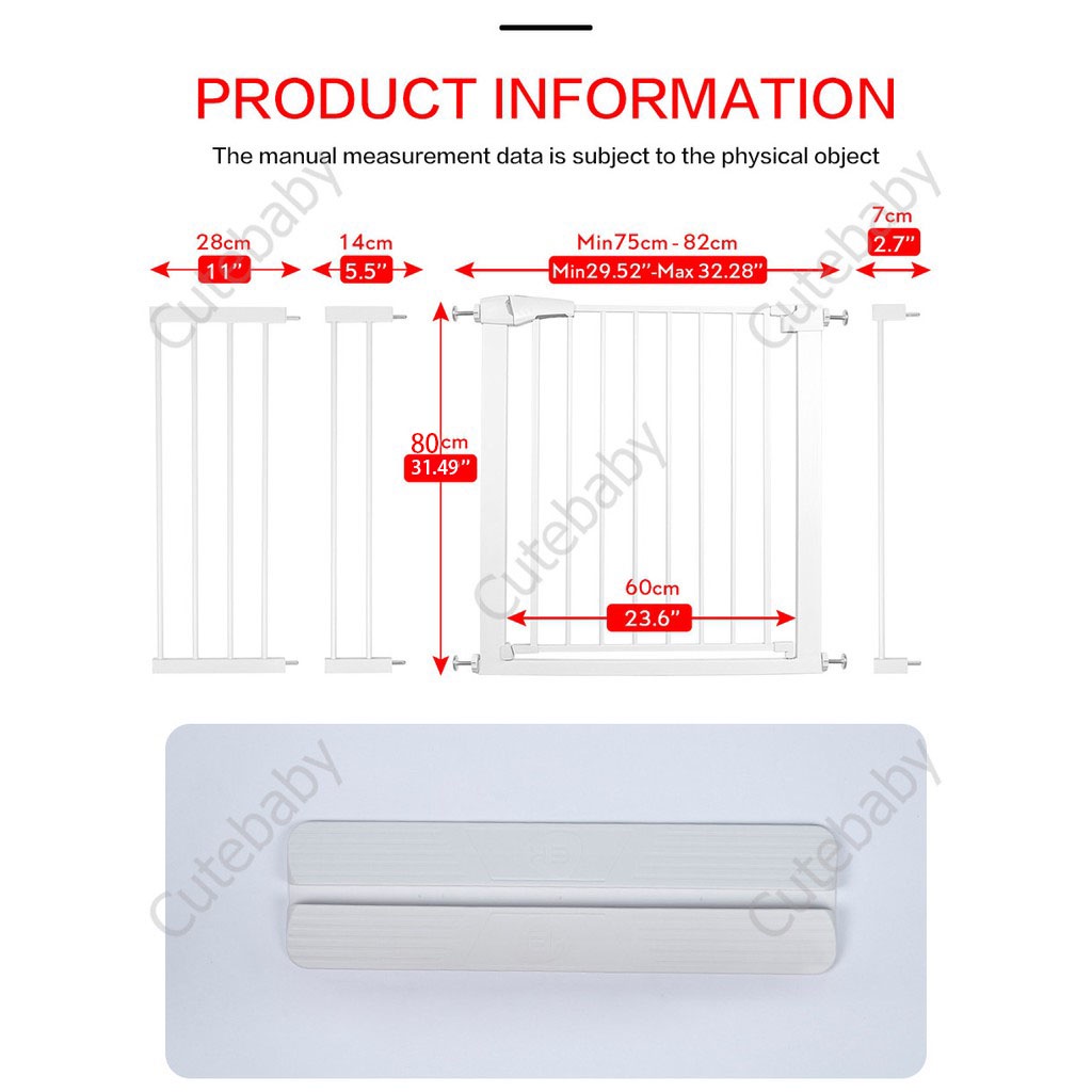 คอกกั้นเด็ก-ไม่ต้องเจาะผนัง-ที่กั้นบันได-รั้วกั้นเด็ก-ที่กั้นเด็ก-คลอกกั้นเด็ก-การแยกสัตว์เลี้ยง-ปิดประตูอัตโนมัติ