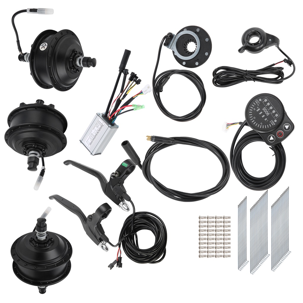 aries306-ขอบมอเตอร์-48v-250w-24in-12g-พร้อมชุดแปลงมิเตอร์-kt900s-diy-อุปกรณ์เสริม-สําหรับรถจักรยาน