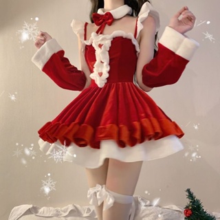 🎅🏻ชุดcosplayกระต่าย ชุดคริสต์มาส ชุดซานตี้ เสื้อผ้าคริสต์มาส ชุดแต่งกายคริสต์มาสผู้ใหญ่ ชุดงานปาร์ต
