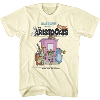 Aristocats Poster Disney T-Shirt เสื้อแฟชั่นผญ2022 อื่นๆ เสื้อยืดแฟชั่น เสื้อคนอ้วน