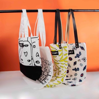 ARTSTORY Canvas Bag สายหนังสะพายข้าง กระเป๋าผ้าสะพายข้าง