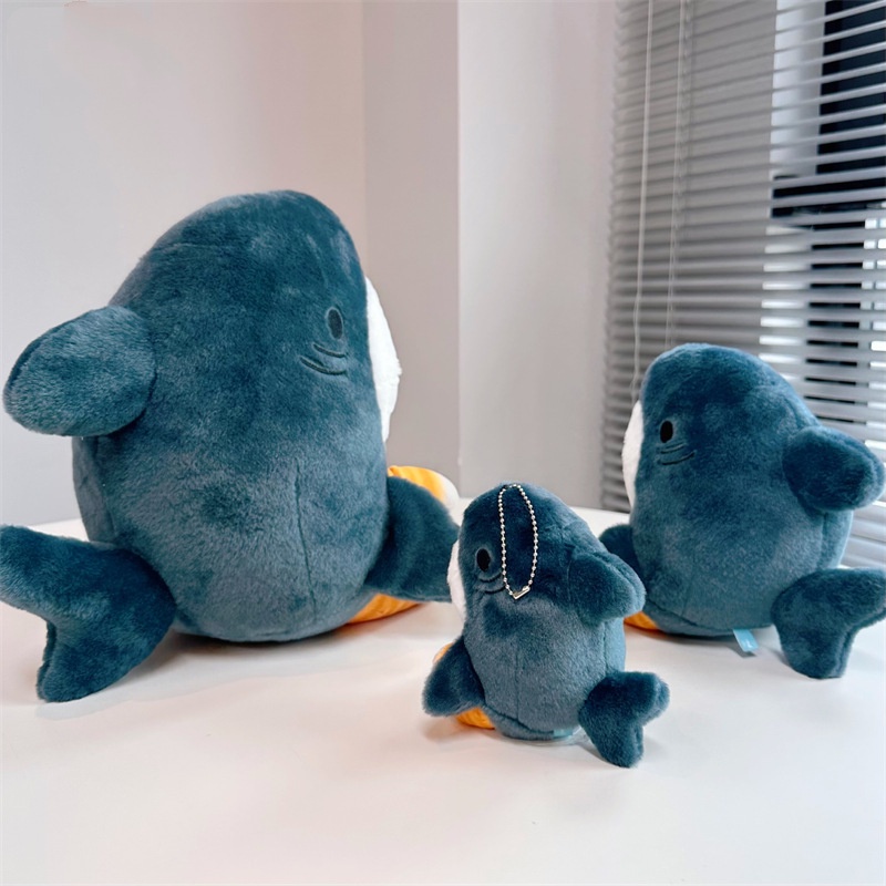หมอนตุ๊กตา-รูปแมวฉลามน่ารัก-เหมาะกับของขวัญ-ของเล่นสําหรับเด็ก