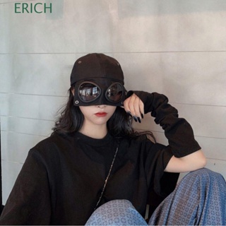 Erich แว่นตาเบสบอลหมวกฮิปฮอปฝ้ายสไตล์เกาหลี