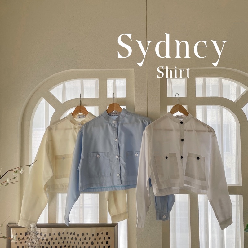 sydney-shirt-เสื้อเชิ๊ตคอปคอจีนมาพร้อมกระเป๋าหน้าติดกระดุม