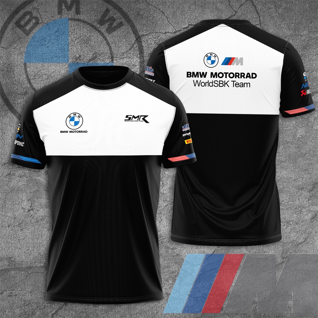 เสื้อยืดแขนสั้น-พิมพ์ลาย-bmw-motorrad-worldsbk-team-tyco-advantec-แฟชั่นฤดูร้อน-สําหรับผู้ชาย