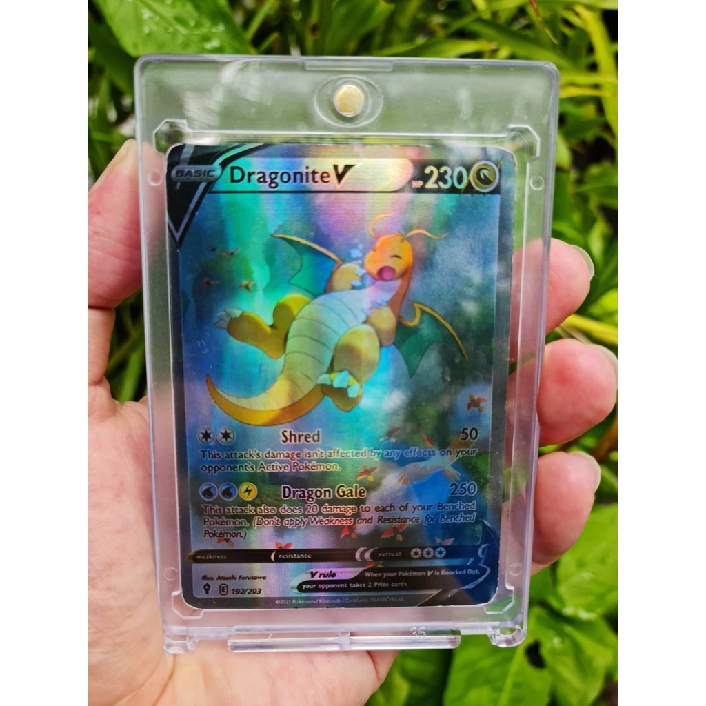 Pokémon Card Dragonite V (Alt Full Art) 192/203 Ultra Rare Evolving Skies. Shopee Thailand