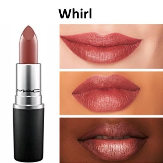 ของแท้-พร้อมส่ง-ลิปสติกขนาดปกติ-mac-matte-lipstick-สี-whirl