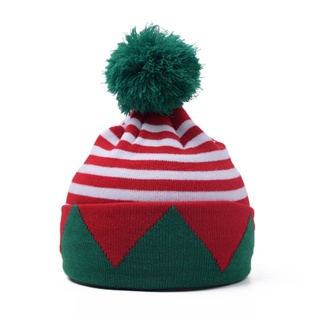 หมวกซานต้า สีแดง และสีเขียว ใส่สบาย สําหรับผู้ใหญ่ ของขวัญปีใหม่ คริสต์มาส
