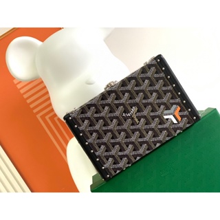 พรี​ ราคา10200 Goyard Jet-Black boxกระเป๋าสะพายข้าง กระเป๋าแฟชั่นกระเป๋า​เก็บ​โทรศัพท์​