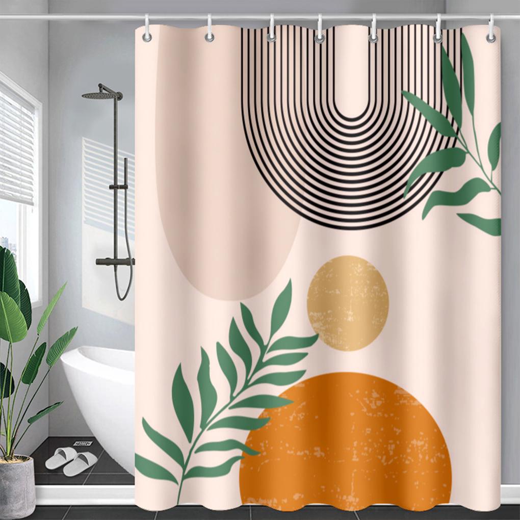 shower-curtain-with-12-hooks-abstract-printing-polyester-waterproof-door-screen-nordic-hanging-curtains-bathroom-decoration