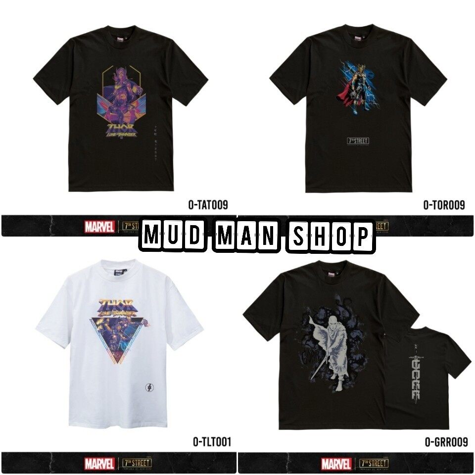 เสื้อยืดพร้อมส่ง-เสื้อยืดแขนสั้น-ทรง-ovesize-marvel-7th-street-ลิขสิทธิ์แท้-o-tlt001-o-tor009-o-tat009-o-grr00