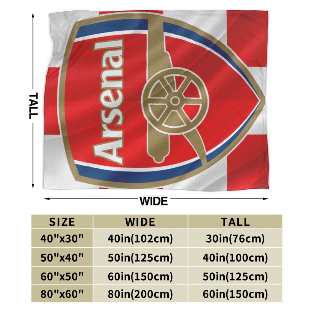 พร้อมส่ง-arsenal-f-c-ผ้าห่ม-ผ้าไมโครฟลีซ-ผ้าสักหลาด-ไม่เป็นขุย-อบอุ่น-สําหรับโซฟา-เตียง-สํานักงาน-ท่องเที่ยว