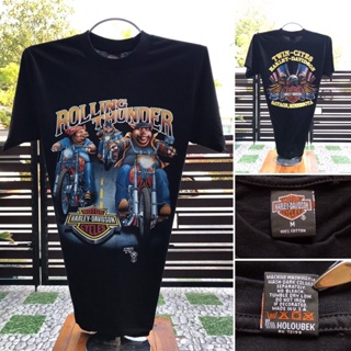 เสื้อยืดฮาเลย์ Harley-Davidson Reproduction (SML) ป้าย USA ผ้าCotton100 ใสสบาย TEE