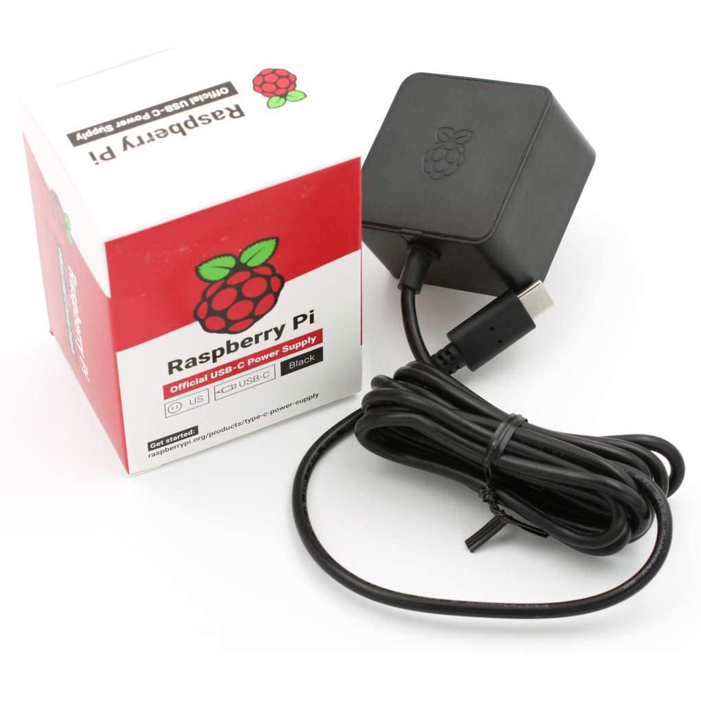 Adapter Raspberry Pi 4 15W (5V/3A) PSU USB C | Shopee Thailand