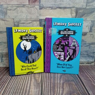 All The Wrong Questions ชุด 2 เล่ม ปกแข็งมือสอง Lemony Snicket