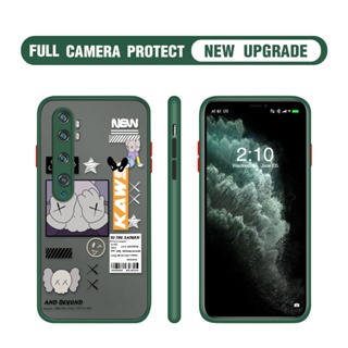สําหรับ Xiaomi Mi Note 10 Lite 10 CC9 Pro ยอดนิยม การ์ตูนหมี สะบัด รูปแบบ เคสโทรศัพท์ใส ฝาครอบเลนส์กล้อง แบบเต็ม
