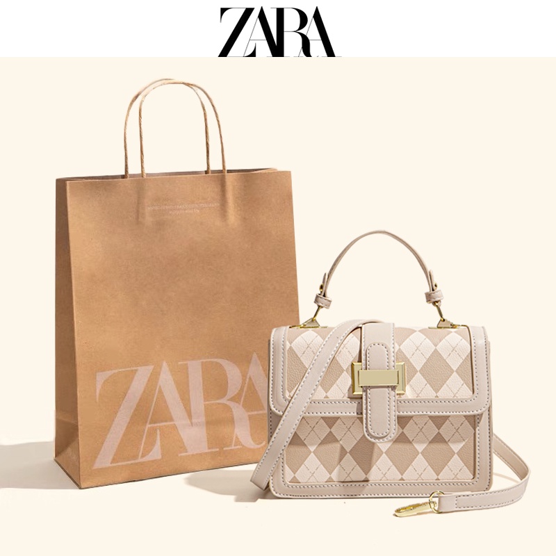 zara-กระเป๋าสะพายไหล่-ทรงสี่เหลี่ยมผืนผ้า-ขนาดเล็ก-ลายสก๊อต-แฟชั่นยอดนิยม-สําหรับสตรี-2022