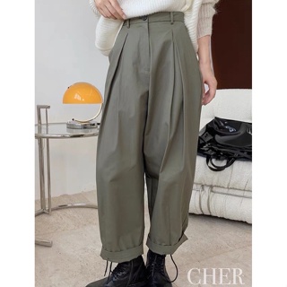 กางเกงCHER กางเกงขายาว กางเกงMUJIเกาหลีเกาใจน้อยแต่มากเรียบแต่เก๋ผ้าดีทรงสวยสายแฟเค้ารู้กันหยิบมาใส่ได้ตลอด
