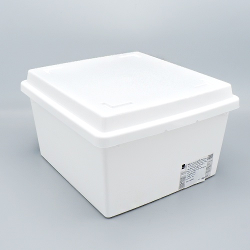 ไดโซ-กล่องพลาสติกรีไซเคิลพร้อมฝาสีขาว24x22x14ซม