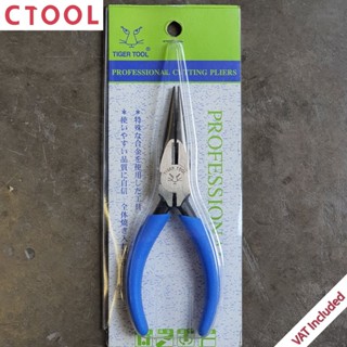 คีมปากแหลม5นิ้ว 5" RP-125(28) Tiger Tool ของแท้ - Authentic Professional Long Nose Pliers 125mm - ซีทูล Ctoolhardware