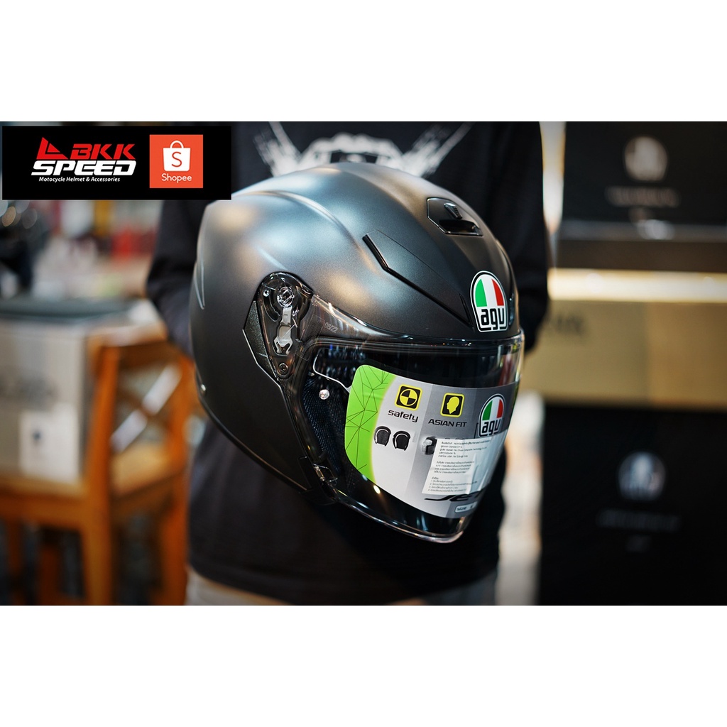 agv-k5-jet-matt-black-วัดสุไฟเบอร์กลาส