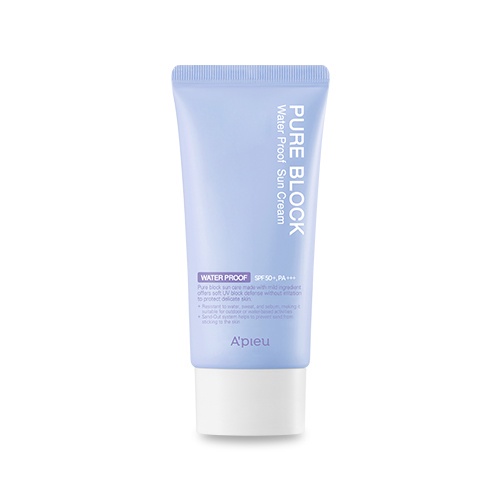 [A'PIEU] Pure Block Natural Water-Proof Sun Cream SPF50+ PA+++ 50ml ...