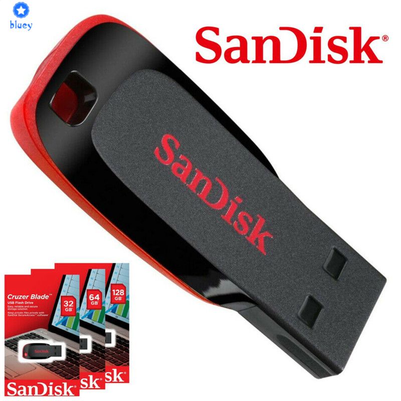 ไดรฟ์ปากกา-sandisk-usb-8gb-128gb-256gb-512gb-1tb-2tb-cruzer-blade-2-0-flash-drive-memory-stick-adapter-bluey