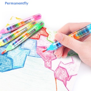 สินค้า [Permanentfly] ดินสอสีเทียน หลากสี 20 สี สําหรับวาดภาพ ศิลปะ ของขวัญเด็ก