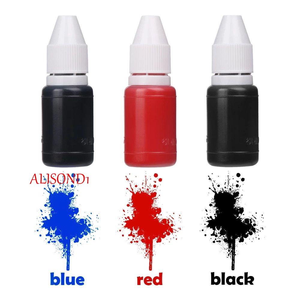 alisond1-แสตมป์น้ํามัน-10-มล-สีแดง-สีฟ้า-สําหรับกระดาษ-หมึกเติม-สมุดภาพ-งานฝีมือ-diy