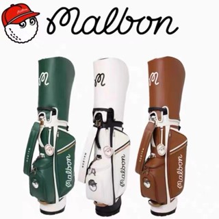 Malbon ถุงกอล์ฟ สีเขียว สีขาว สีน้ําตาล พร้อมฝาครอบ กันฝน ปี 2022