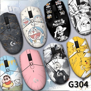 Suitable for Logitech G304 mouse sticker stickers G102 anti-slip anti-sweat matte personalized animation all-inclusive stickers