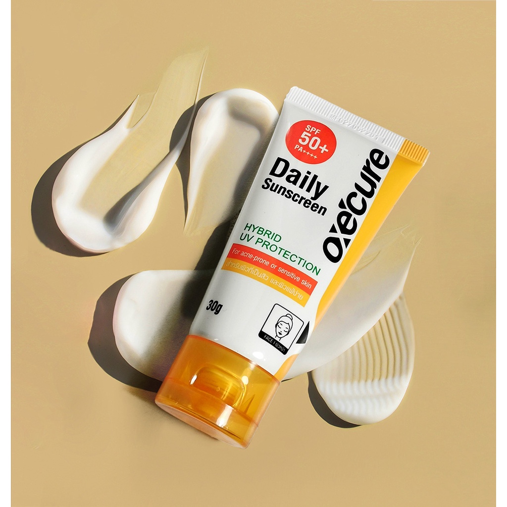 oxecure-daily-sunscreen-spf-50-pa-30g-ครีมกันแดด-เนื้อเจลบางเบาเหมาะสำหรับทุกสภาพผิว