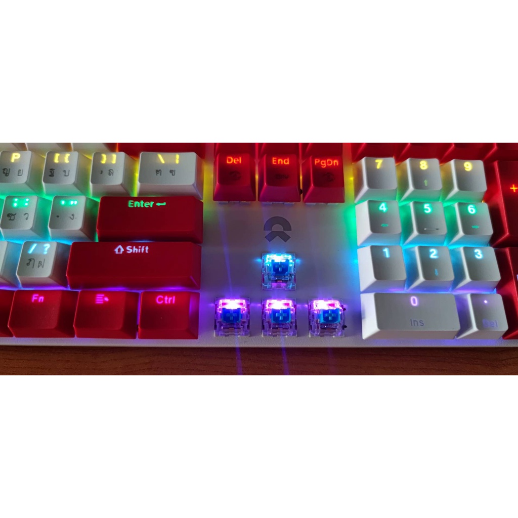 keyboard-gaming-mechanical-oker-k458-mixed-backlit-blueswitch-รับประกัน2ปี