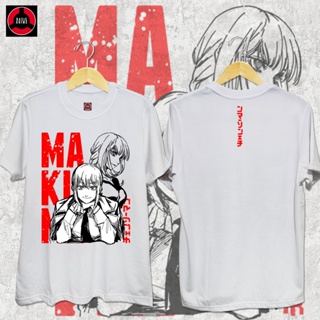 เสื้อผู้ชายเท่ เสื้อยืด Chainsaw Man - Makima (C**t**l De**l)  Anime Shirtเสื้อยืด_56