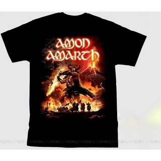 เสื้อยืดผ้าฝ้ายพรีเมี่ยม เสื้อยืดผ้าฝ้าย พิมพ์ลาย AMON AMARTH Surtur Rising Melodic Death Metal Arch Enemy ใส่สบาย พลัสไ