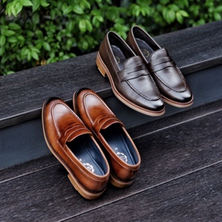 ราคาArcobareno​ Penny Loafer Paint x Wooden Soles