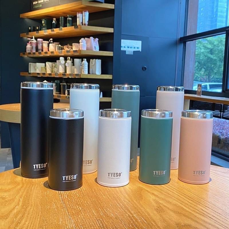 TYESO แก้วเก็บอุณหภูมิ 200ML. 300ML พกพาสะดวก น้ำหนักเบา เก็บความร้อน-เย็น แก้วน้ำเก็บความเย็น