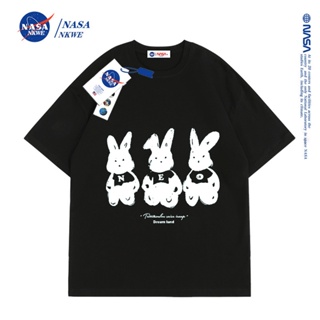 เสื้อยืดแขนสั้น พิมพ์ลาย NASA พรีเมี่ยม แฟชั่นฤดูร้อน สําหรับผู้ชาย และผู้หญิงเสื้อยืด _59