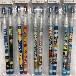 NewUpdate (24-10-66) แพ็คคู่คละลายดินสอต่อไส้ลาย Pooh-Mickey-BadBad-TwinStar-TomJerry และอื่นๆ