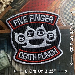 Five Finger Death Punch วงดนตรี ร็อค เฮฟวี่เมทัล พังค์ ตัวรีดแบบปัก อาร์มปัก ตัวรีดติดเสื้อ ตัวรีด ติดกระเป๋า ติดหมวก...