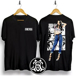 เสื้อยืด 2022 New One Piece TShirt  Cotton Unisex Men Women Round Neck Short Sleeve Baju Lelaki Wanita Ready Stock_17